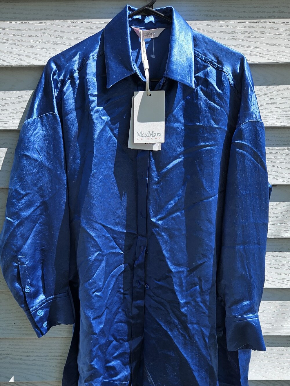 Max Mara Leisure Jacket Heavy Satin Size 44 BNWT